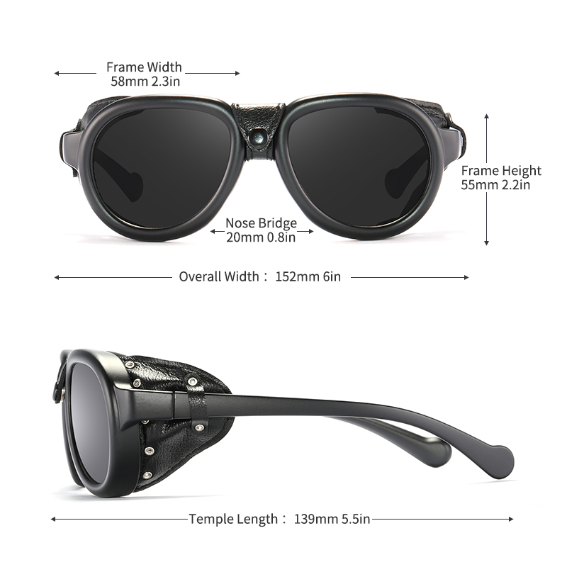 KDEAM Pilot Sunglasses Steampu - Sunglasses Aviator Polarized ulasan dan harga