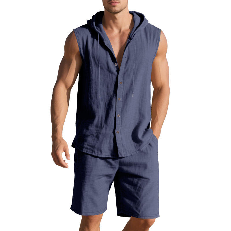 Men's Summer Casual Loose Line - Linen Shirt Breathable ulasan dan harga