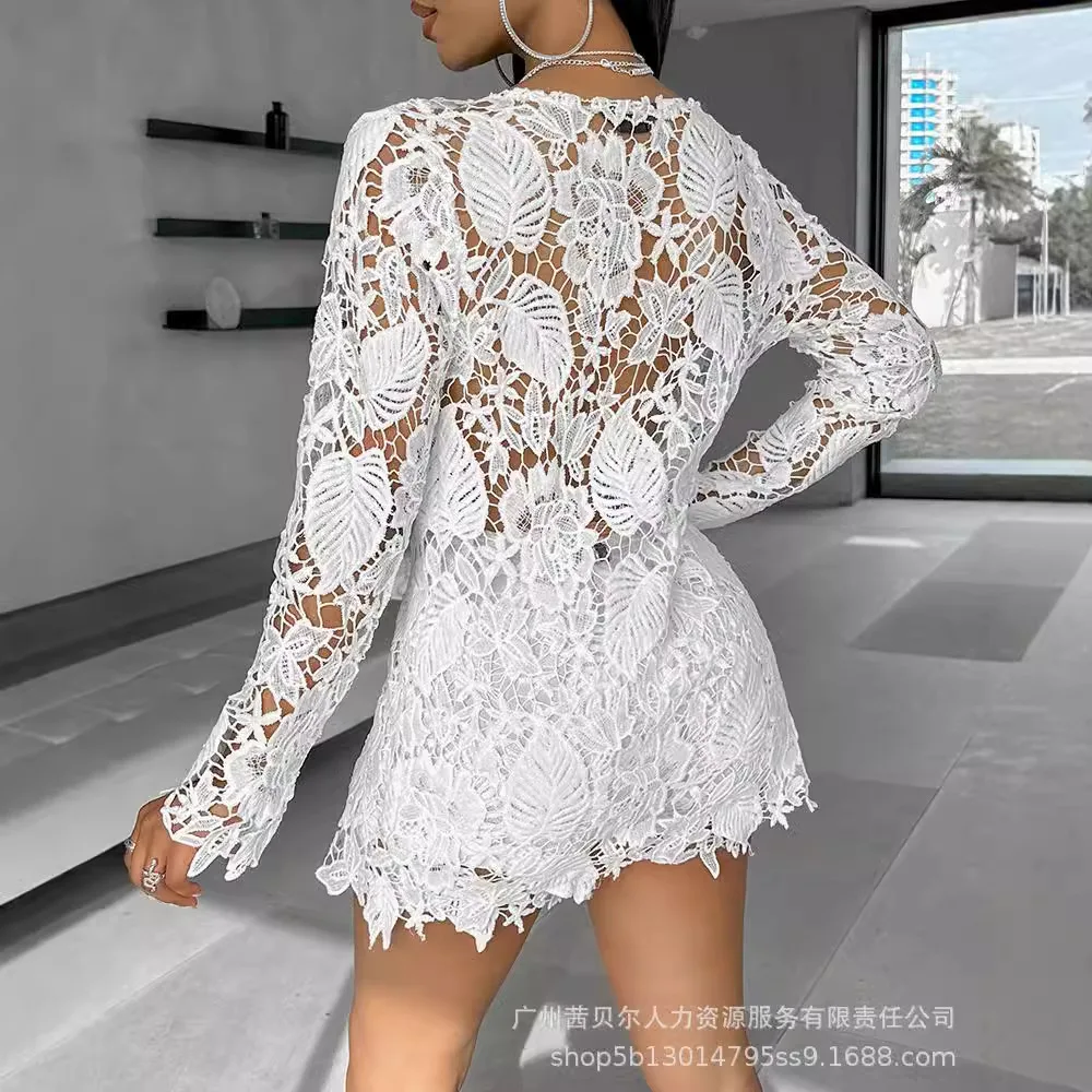 Women Sexy Short Sets Hollow O - Linen Shirt Breathable ulasan dan harga