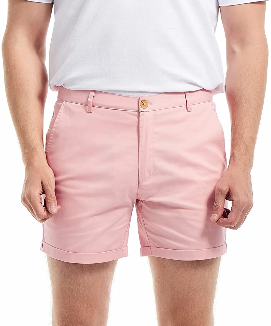 AIMPACT Men's Summer Slim-fit  - Shorts Chino Slim ulasan dan harga