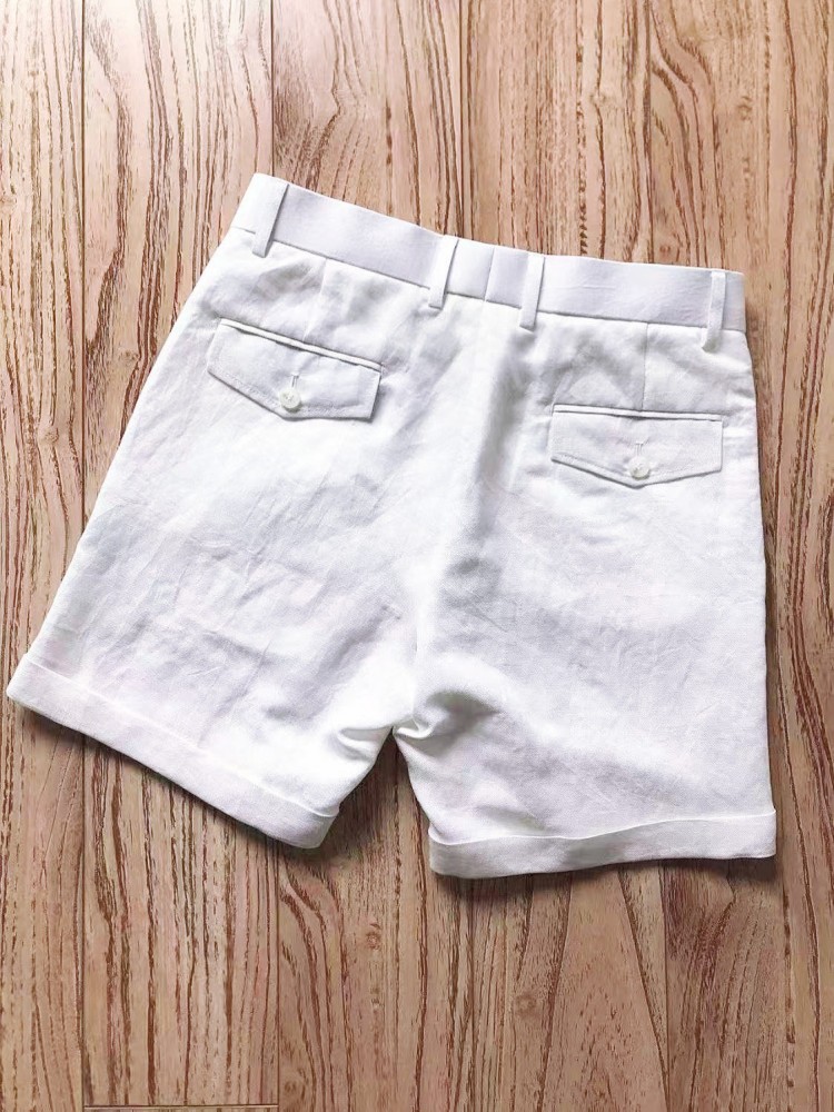 Fashion Men Business Summer Sl - Short Linen Drawstring ulasan dan harga