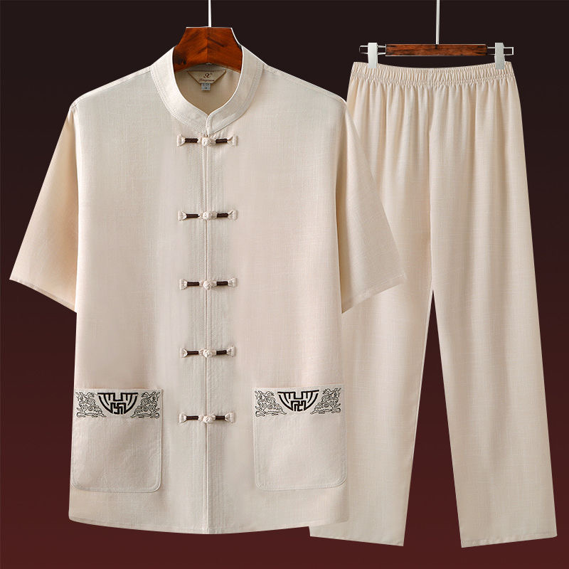 2024 Summer New Fashion Solid  - Short Linen Drawstring ulasan dan harga