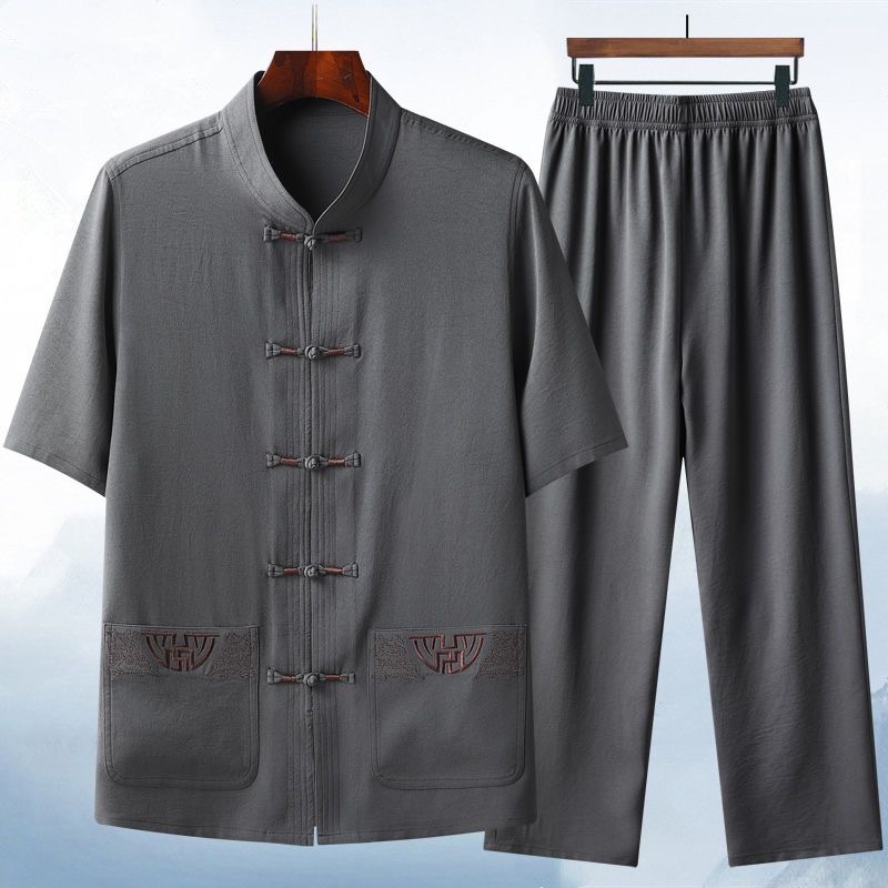 2024 Summer New Fashion Solid  - Short Linen Drawstring ulasan dan harga