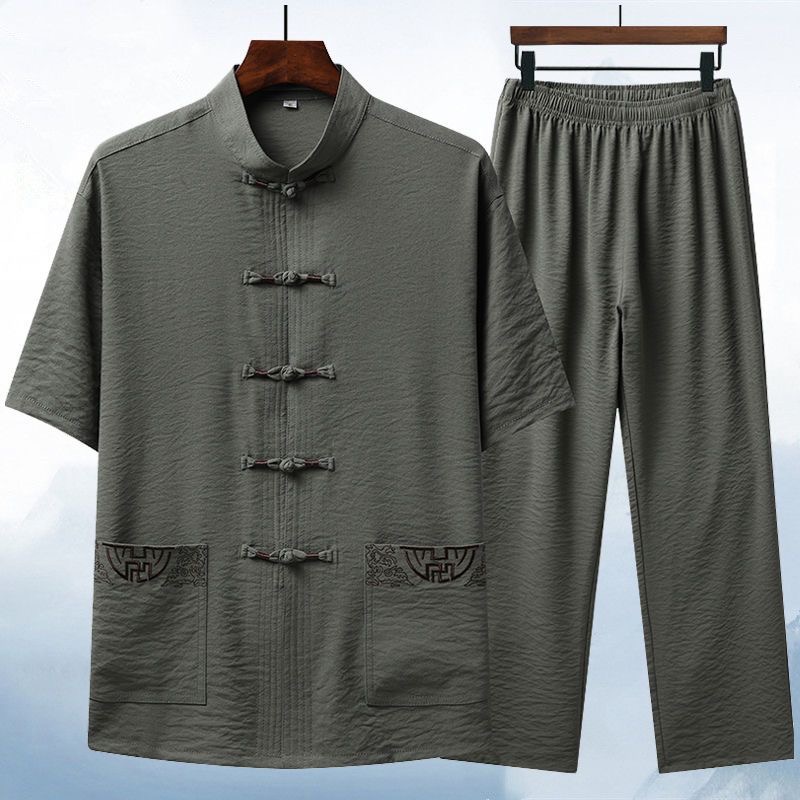 2024 Summer New Fashion Solid  - Short Linen Drawstring ulasan dan harga