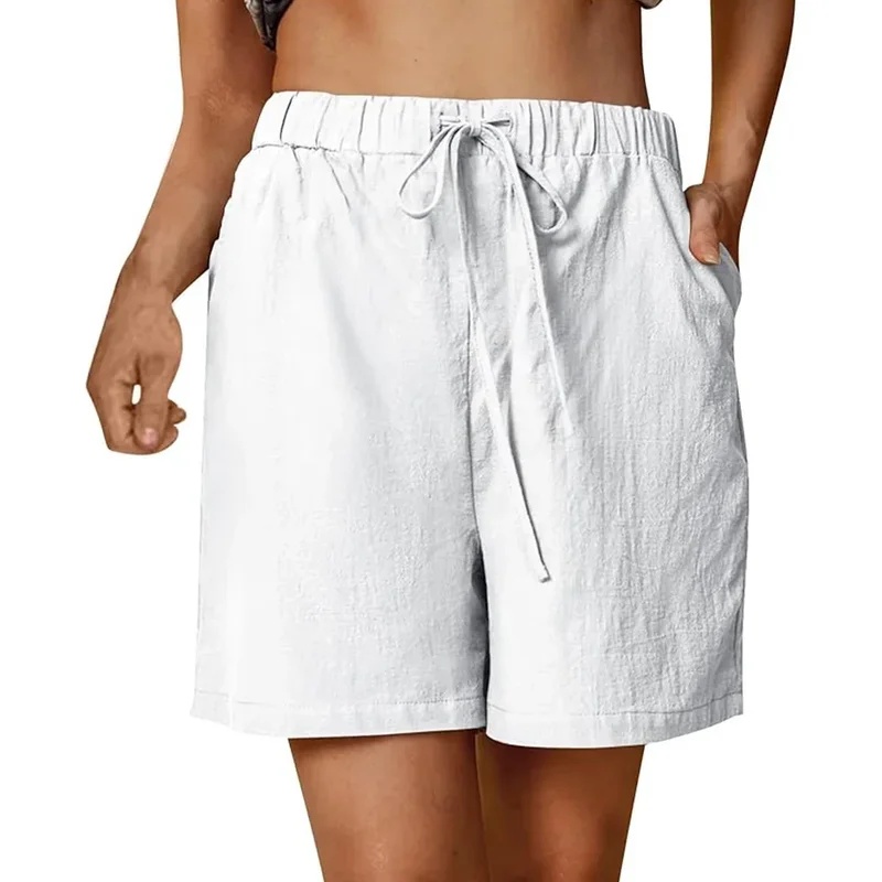 2026Women's Summer Casual Shor - Short Linen Drawstring ulasan dan harga