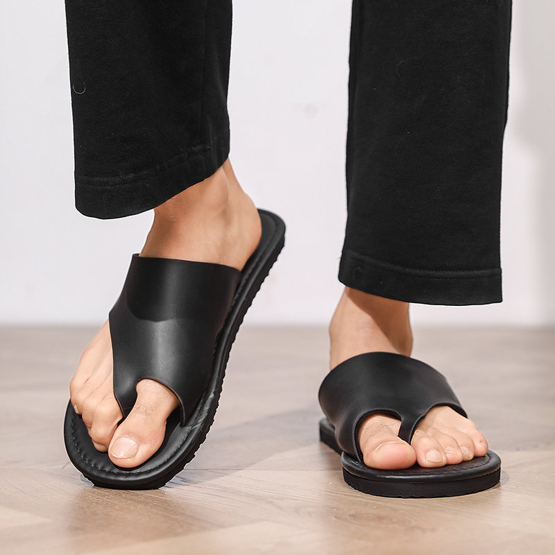 High Quality Mens Slippers Fas - Flip Flop Leather Men ulasan dan harga
