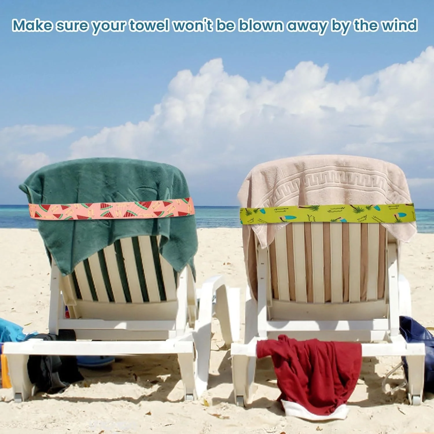 5Pcs  Large Towel Bands for Be - Beach Towel Large ulasan dan harga