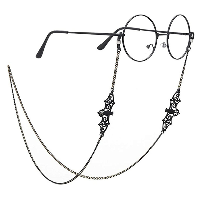 1-10PCS Gothic Bat Eyeglass Ch - Sunglass Retainer Cord ulasan dan harga