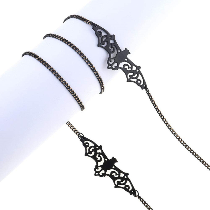 1-10PCS Gothic Bat Eyeglass Ch - Sunglass Retainer Cord ulasan dan harga