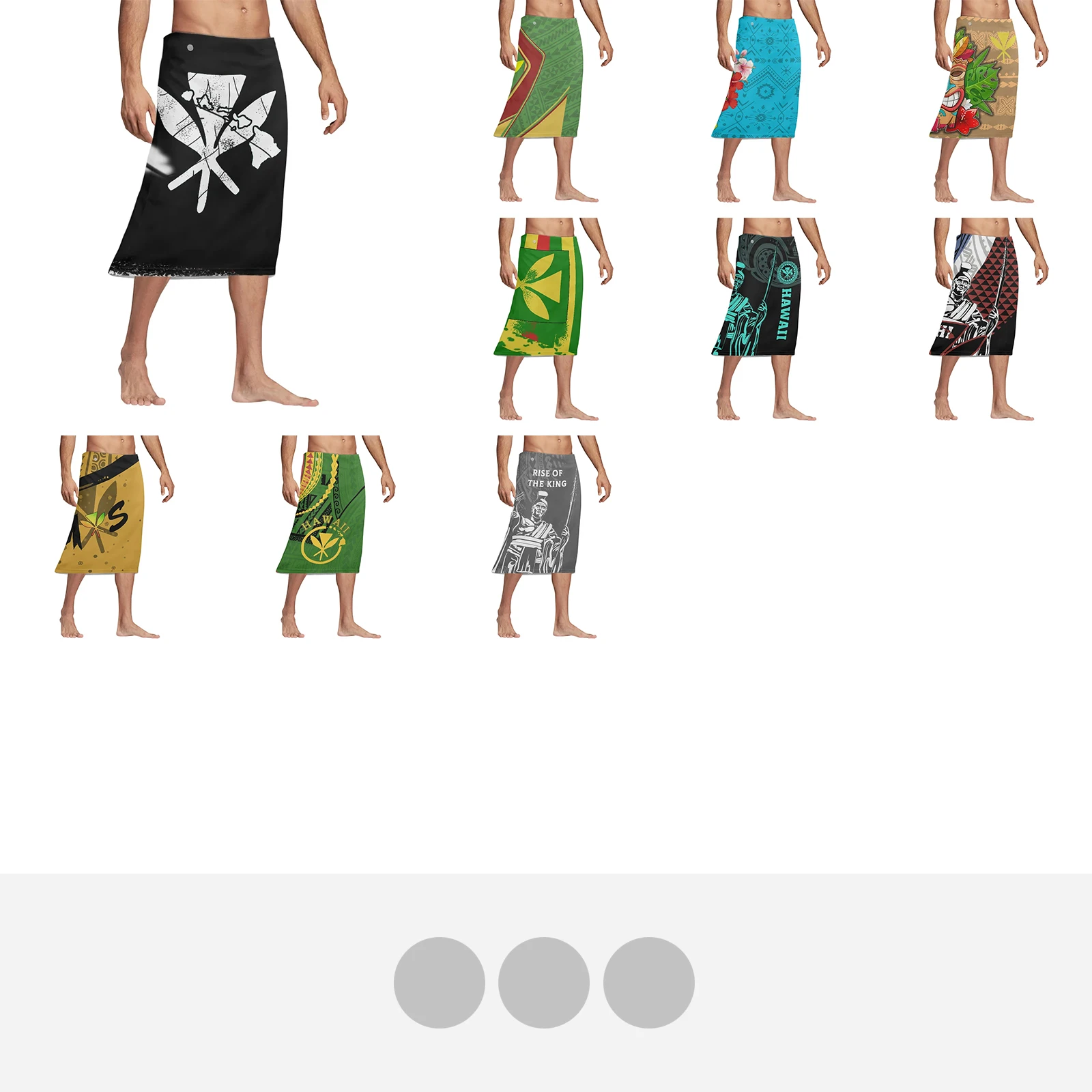 Polynesian Tribal Tattoo Print - Sarong Men Wrap ulasan dan harga