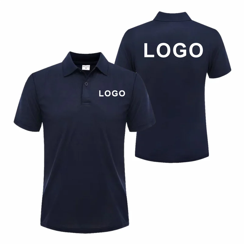 Customized Logo Polo Shirt Cas - Polo Shirt Pique ulasan dan harga