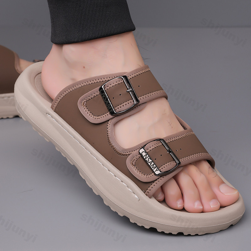 Men's Slippers 2025 Summer Bre - Flip Flop Leather Men ulasan dan harga