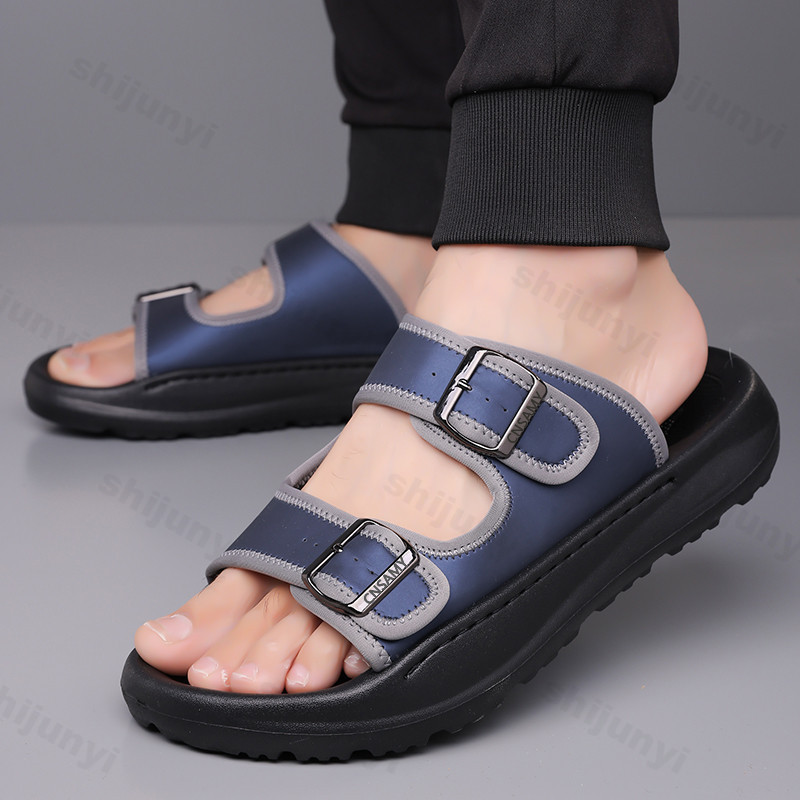 Men's Slippers 2025 Summer Bre - Flip Flop Leather Men ulasan dan harga