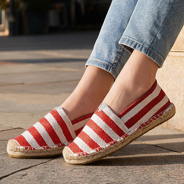 Summer Autumn Women Canvas Sho - Espadrille Slip On ulasan dan harga