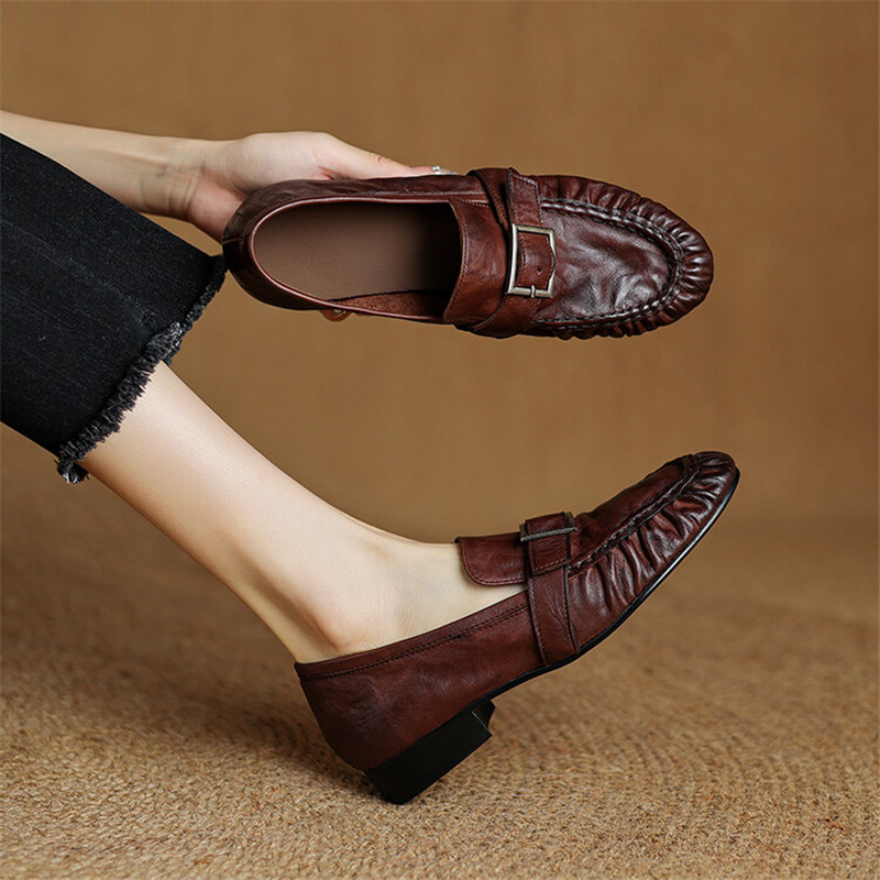 New Autumn Genuine Leather Wom - Casual Sandal Leather ulasan dan harga
