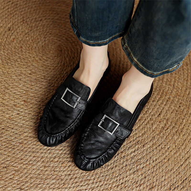 New Autumn Genuine Leather Wom - Casual Sandal Leather ulasan dan harga