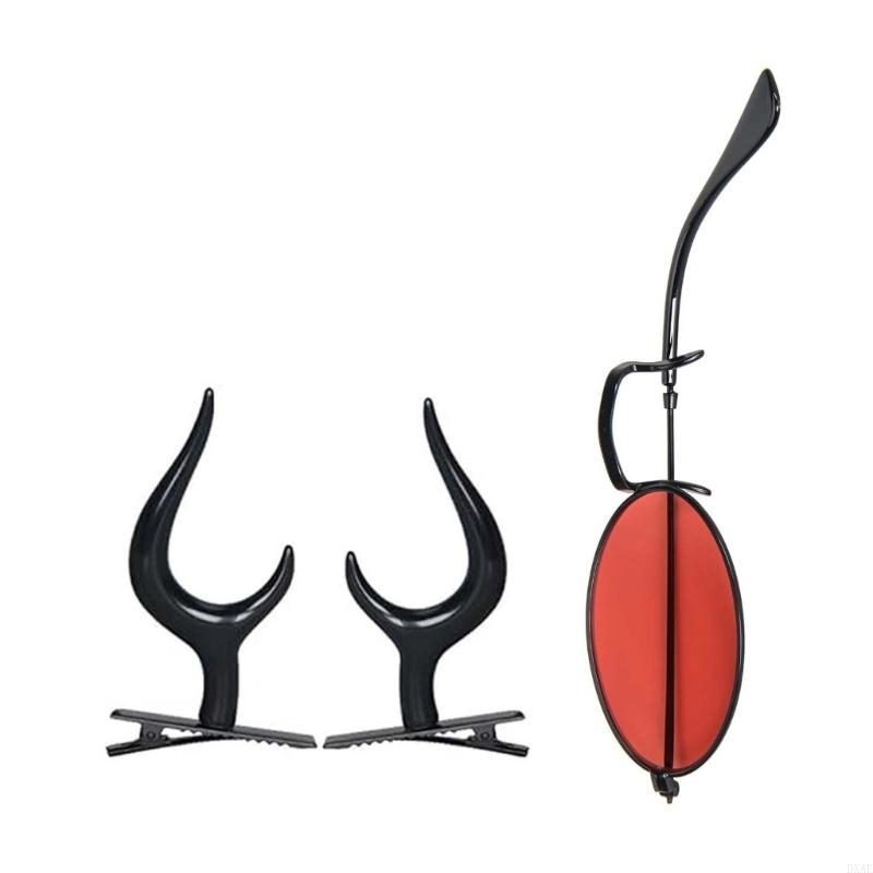 DXAE Devil Horns Hair Clips Mo - Sunglass Retainer Cord ulasan dan harga