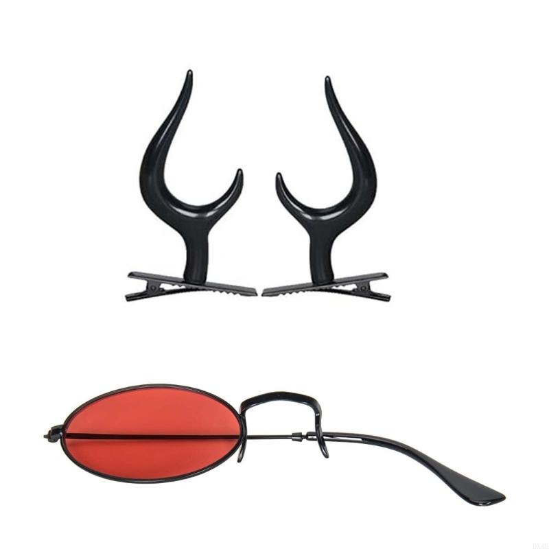 DXAE Devil Horns Hair Clips Mo - Sunglass Retainer Cord ulasan dan harga