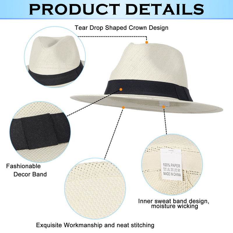 Summer Straw Panama Hat for Wo - Bucket Hat Straw ulasan dan harga