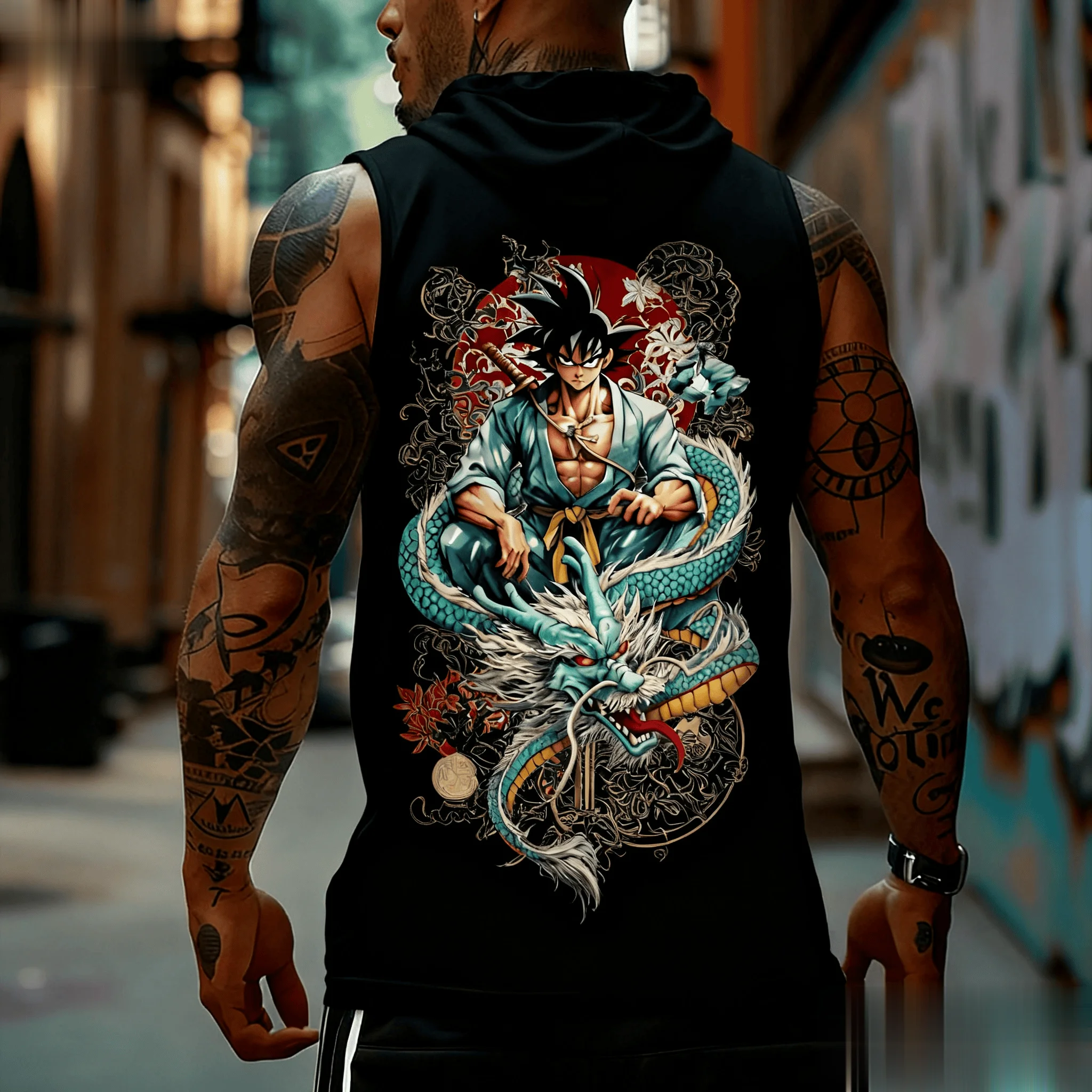 Dragon Ball Goku Anime Men Tan - Tank Top Muscle ulasan dan harga