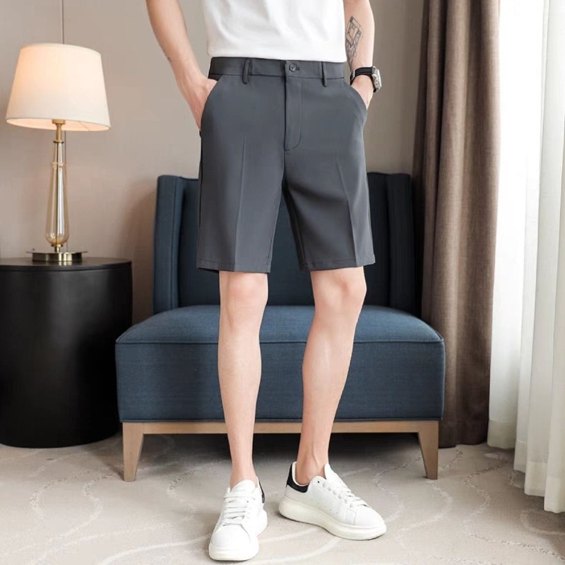 Men's Slim Fit Suit Shorts Sum - Shorts Chino Slim ulasan dan harga