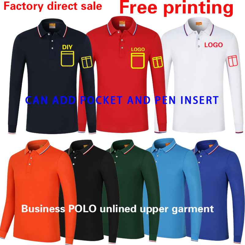 High-end T-shirt work clothes  - Polo Shirt Pique ulasan dan harga