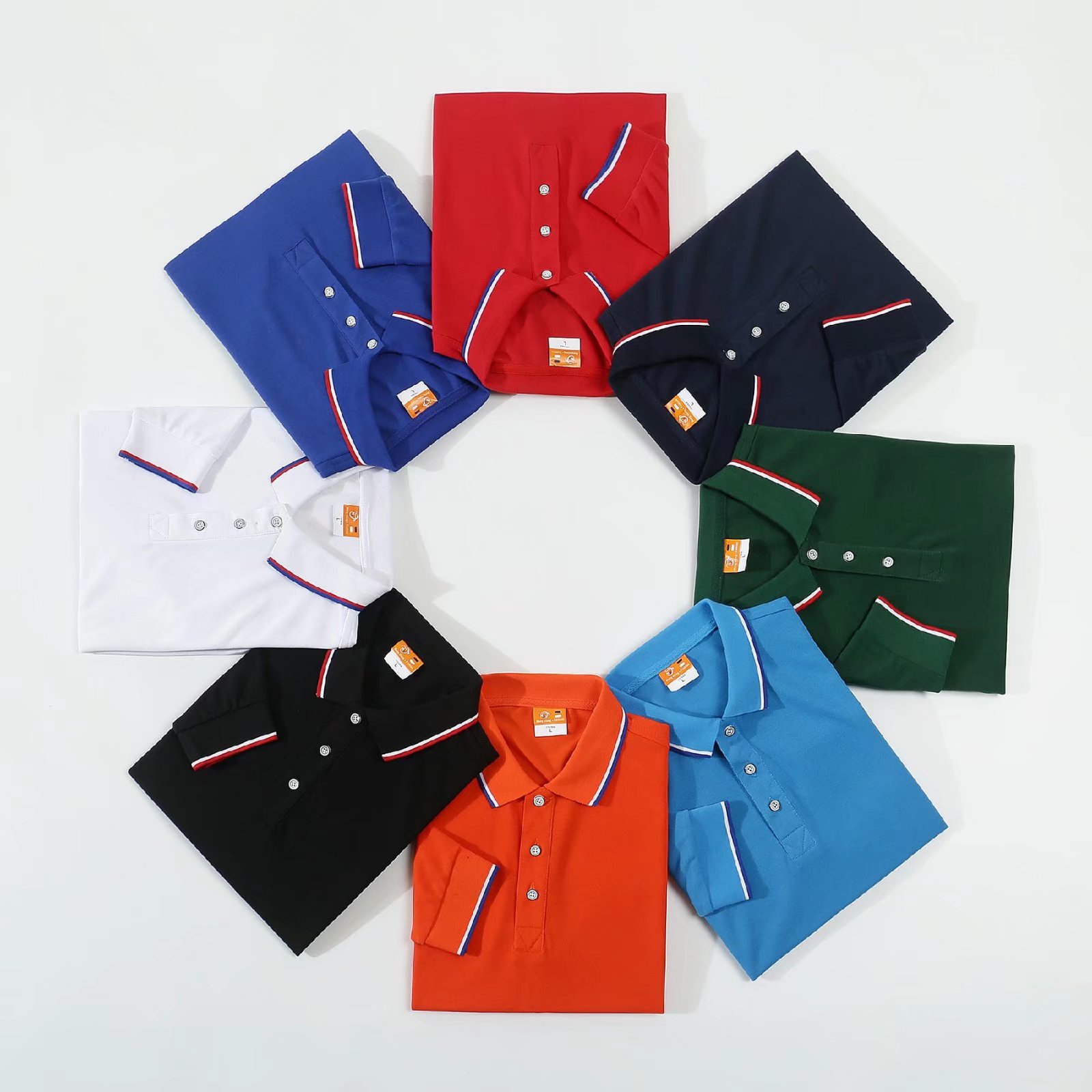High-end T-shirt work clothes  - Polo Shirt Pique ulasan dan harga