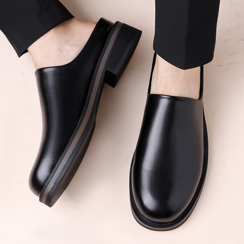 Men Slip-On Half Slippers, Thi - Flip Flop Leather Men ulasan dan harga