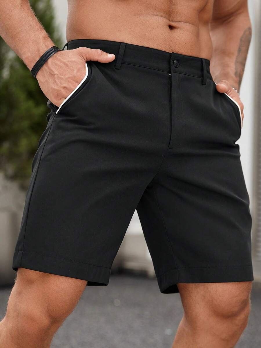Men's Contrast Trim Chino Shor - Shorts Chino Slim ulasan dan harga