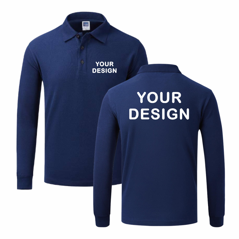 Men and Women's Long Sleeve Po - Polo Shirt Pique ulasan dan harga