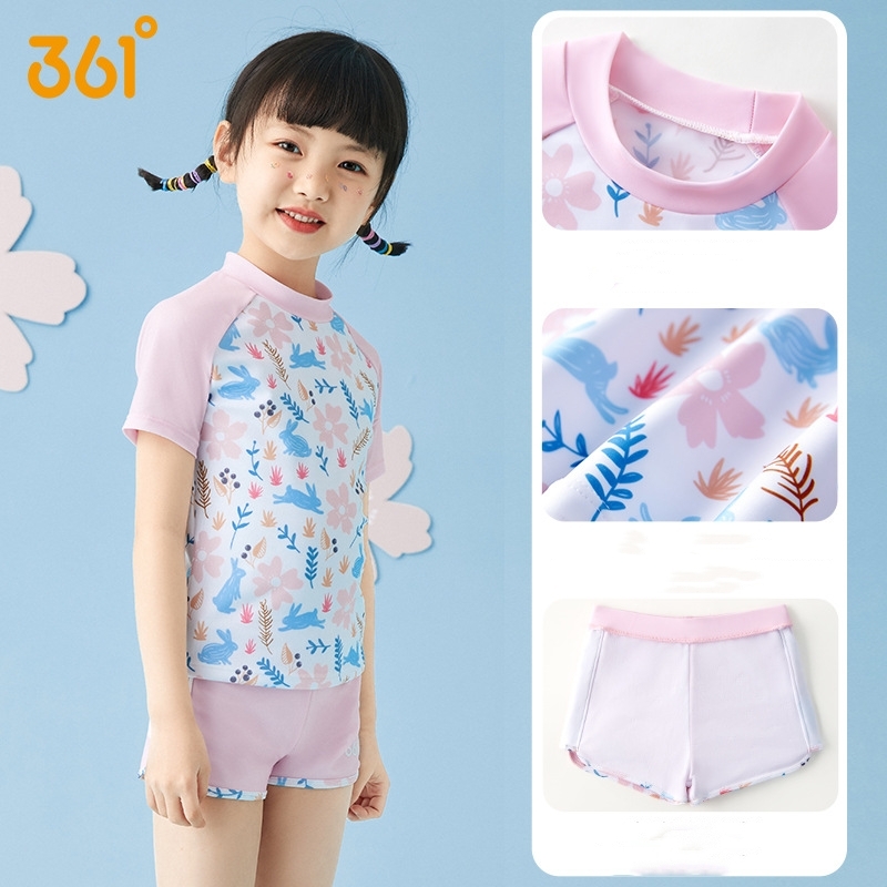 Girl Two Pieces WaterProof Spo - Swim Trunk Quick Dry ulasan dan harga
