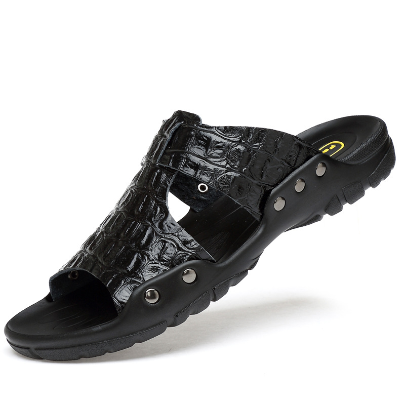 Leather Sandals Men's Comforta - Flip Flop Leather Men ulasan dan harga