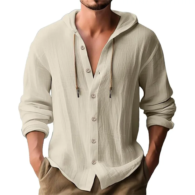 Men's solid color casual long- - Short Linen Drawstring ulasan dan harga