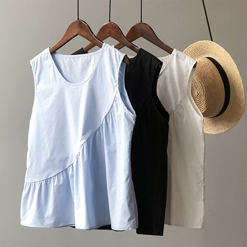 loose casual women cotton line - Shirt Camp Collar ulasan dan harga