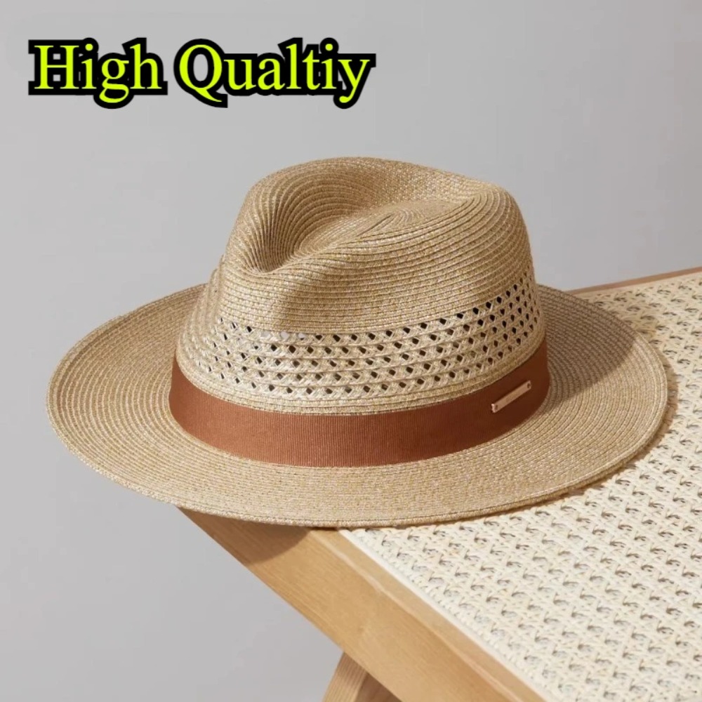 Big Size 60cm Panama Jazz Stra - Bucket Hat Straw ulasan dan harga