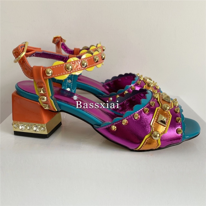 Luxury Rivet T-Strap Sandals W - Casual Sandal Leather ulasan dan harga