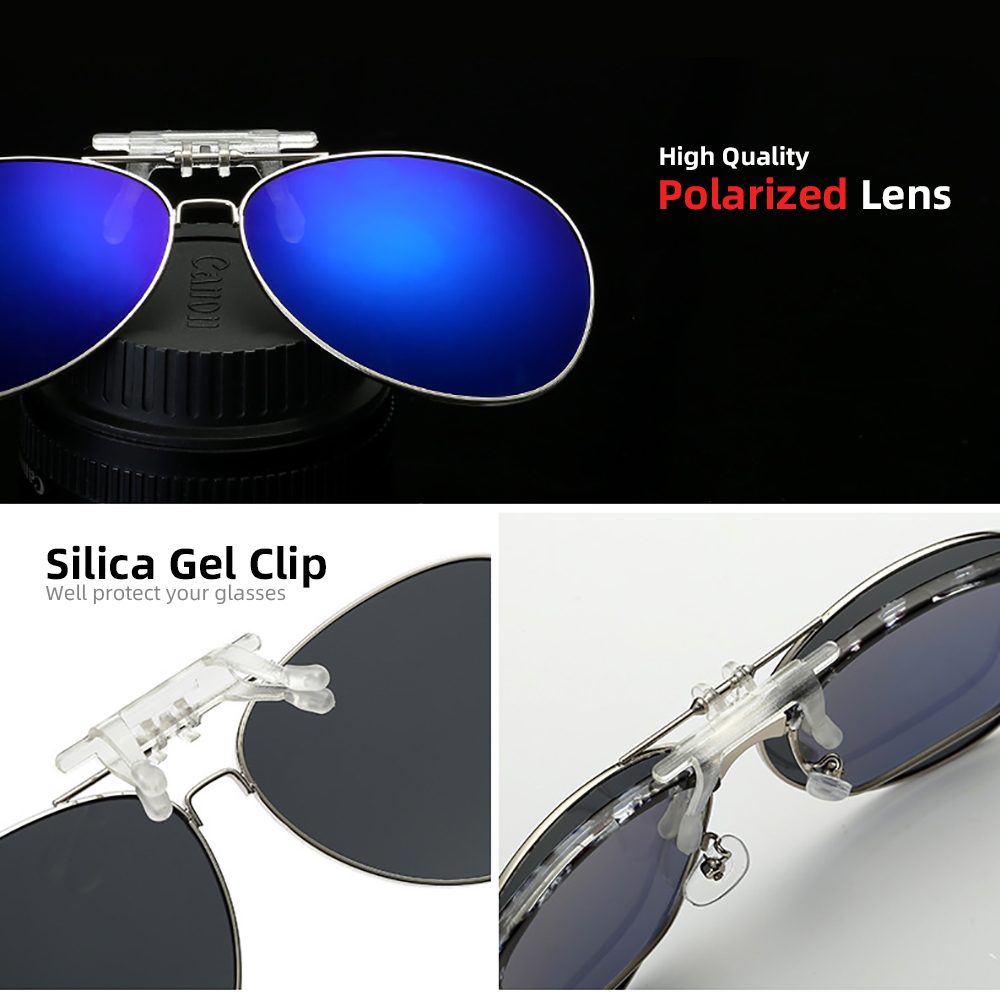VIVIBEE Aviation Flip Up Clip  - Sunglasses Aviator Polarized ulasan dan harga